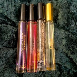Bundle of Four Full-Sized Fragrance Rollers - Chloe and Victoria’s Secret